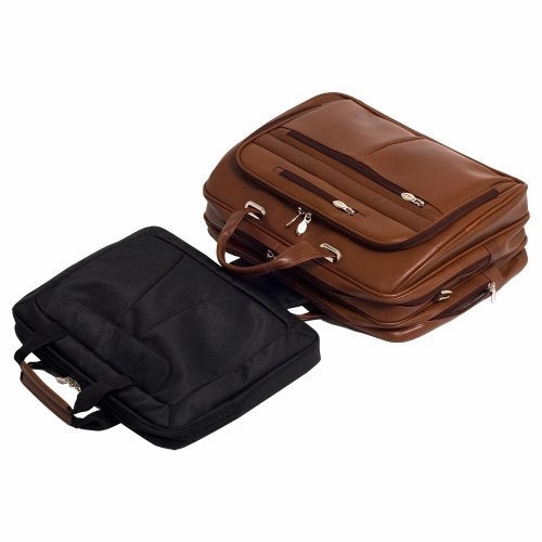 McKleinUSA ROCKFORD 86515 Brown Leather 17" Laptop Case