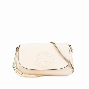 Medium Leather Soho Chain Flap Crossbody