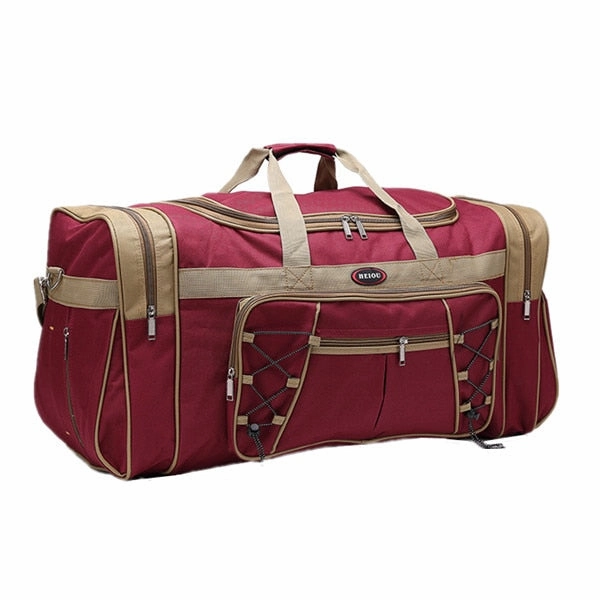 Men Large Capacity Shoulder Travel Bag Women Carry On Luggage Bag Male Big Duffel Pouch Handbag