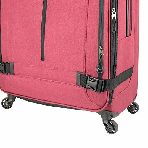Mia Toro M1135-20In-Gry Italy Ischia Softside Spinner 20" Carry-On, Gray