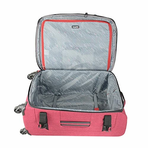 Mia Toro M1135-20In-Gry Italy Ischia Softside Spinner 20" Carry-On, Gray