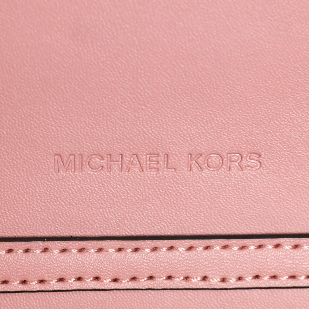 Michael Kors Jet Set Large Pink Leather Crossbody Bag