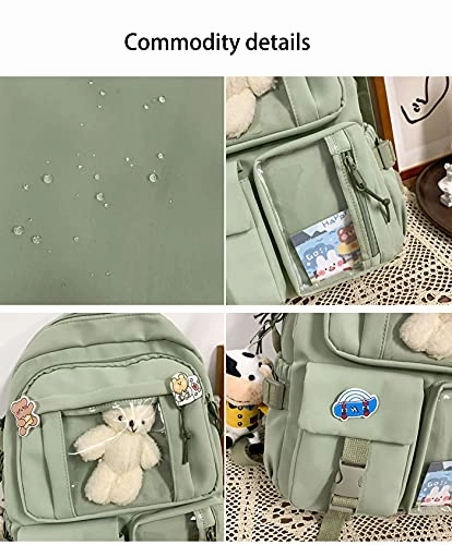Micjcit College Student Backpack Waterproof And Wear-Resistant Leisure Business Sports Backpack Computer Bag Free Doll