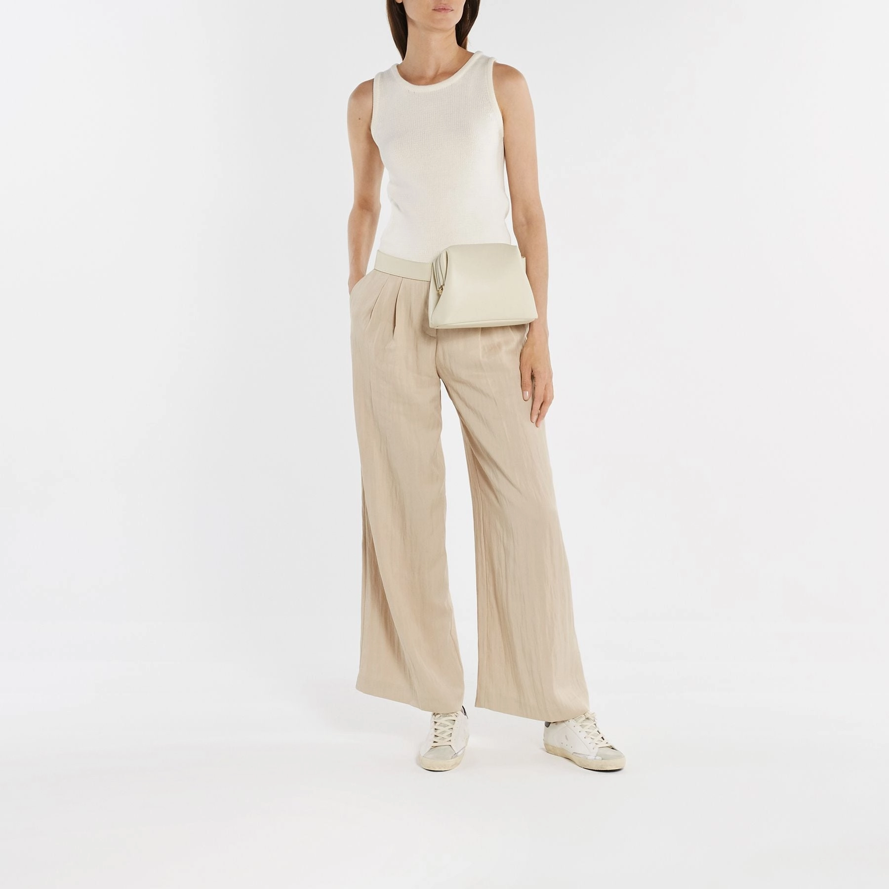 Mini Brot Hobo Bag - Osoi - Leather - Cream