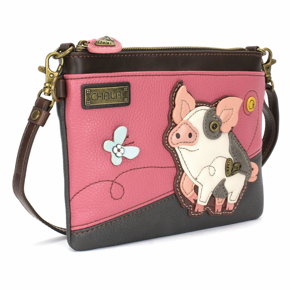 Mini Crossbody - Spotted Pink Pig