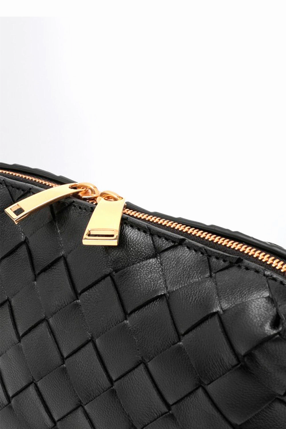 Mini Crossbody Bag In Woven Leather
