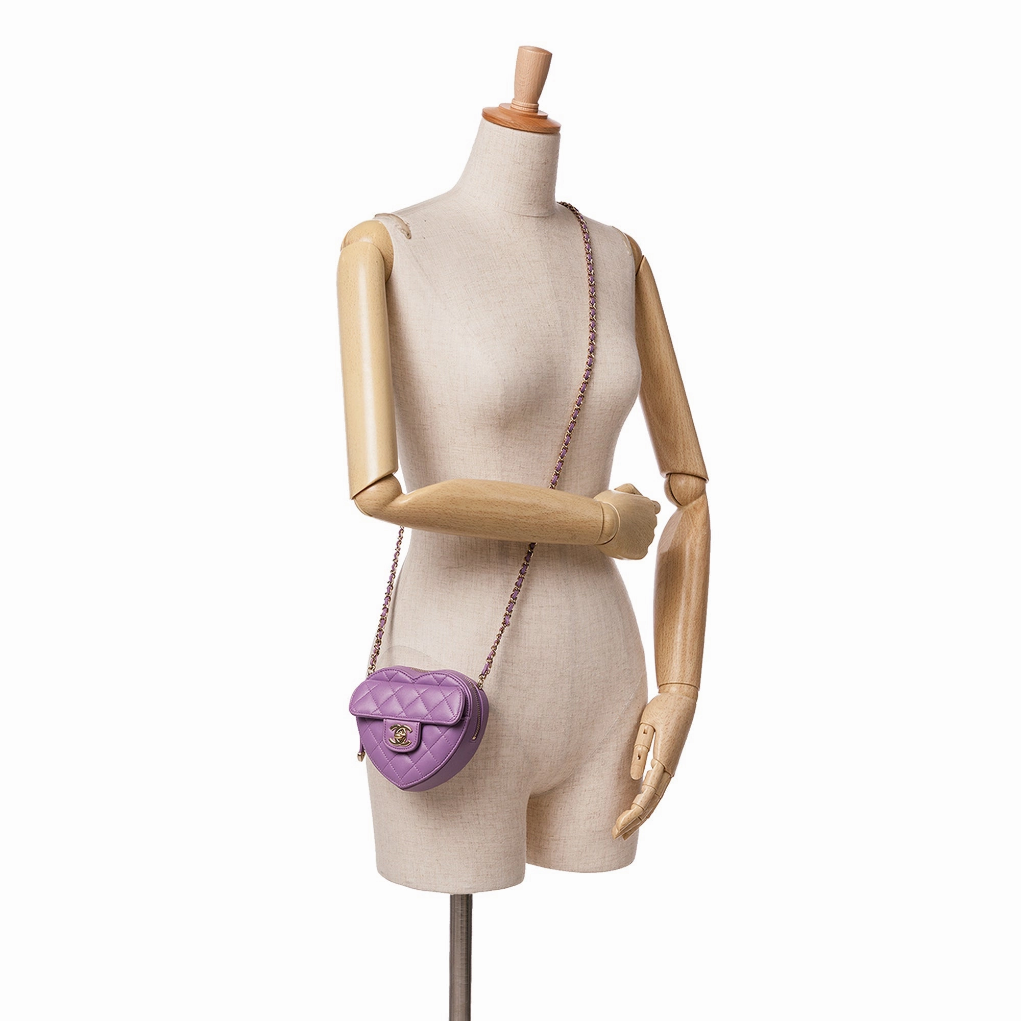 Mini Lambskin CC in Love Heart Crossbody