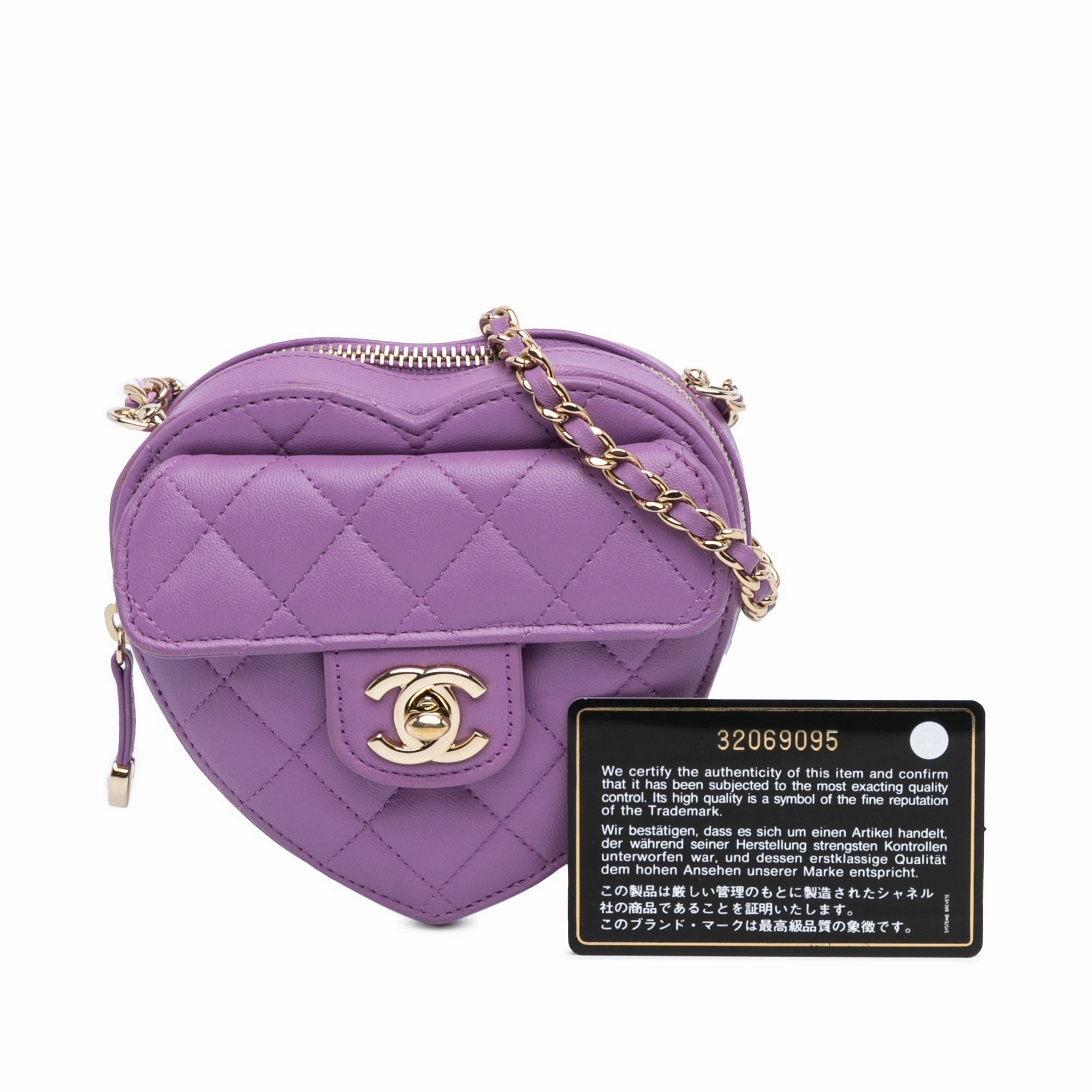 Mini Lambskin CC in Love Heart Crossbody