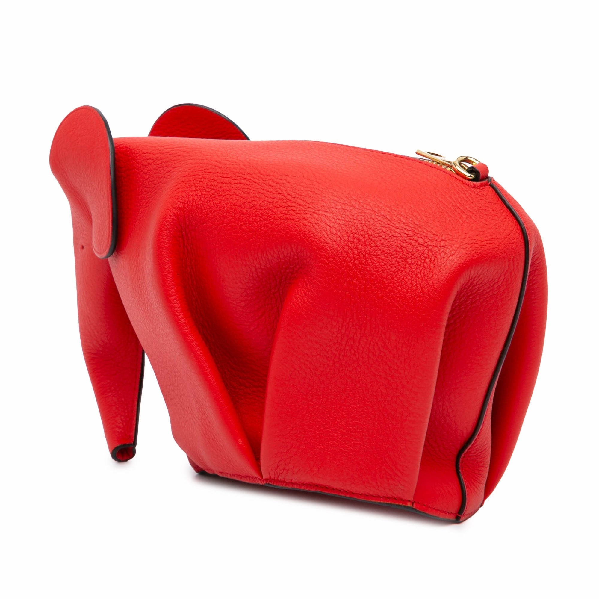 Mini Leather Elephant Crossbody