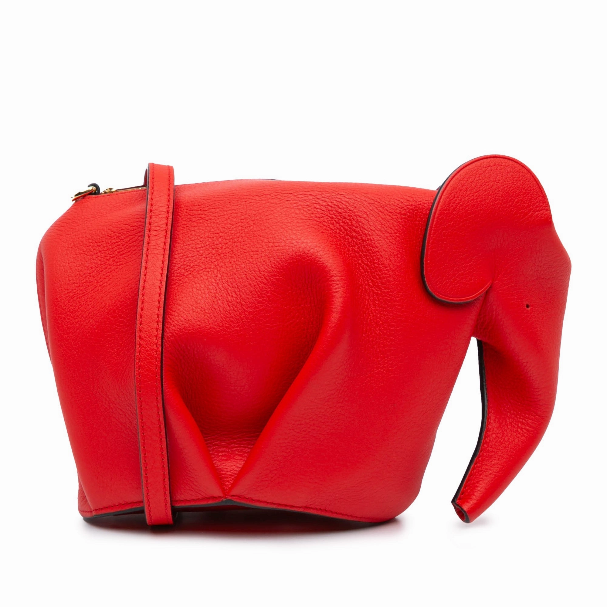 Mini Leather Elephant Crossbody
