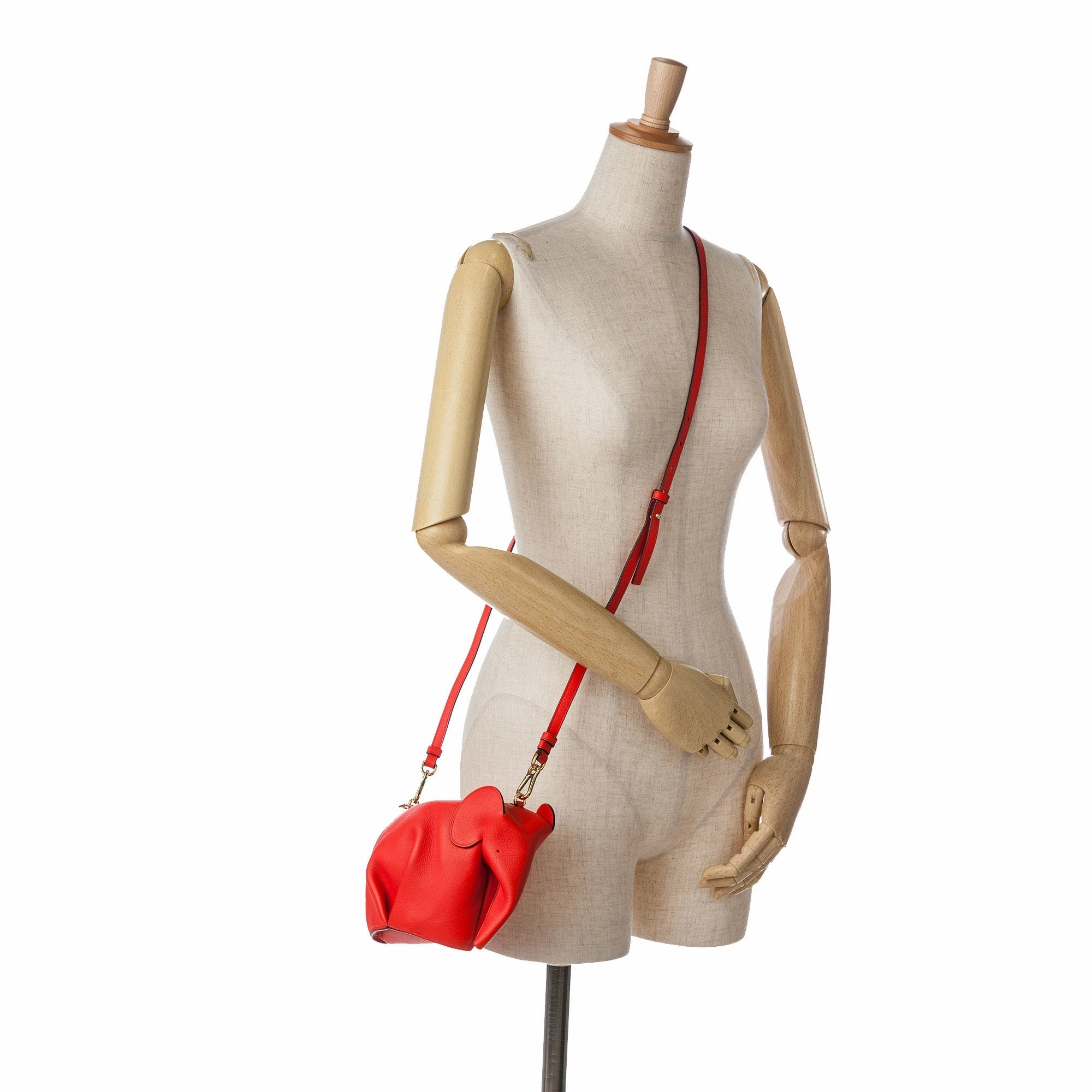 Mini Leather Elephant Crossbody