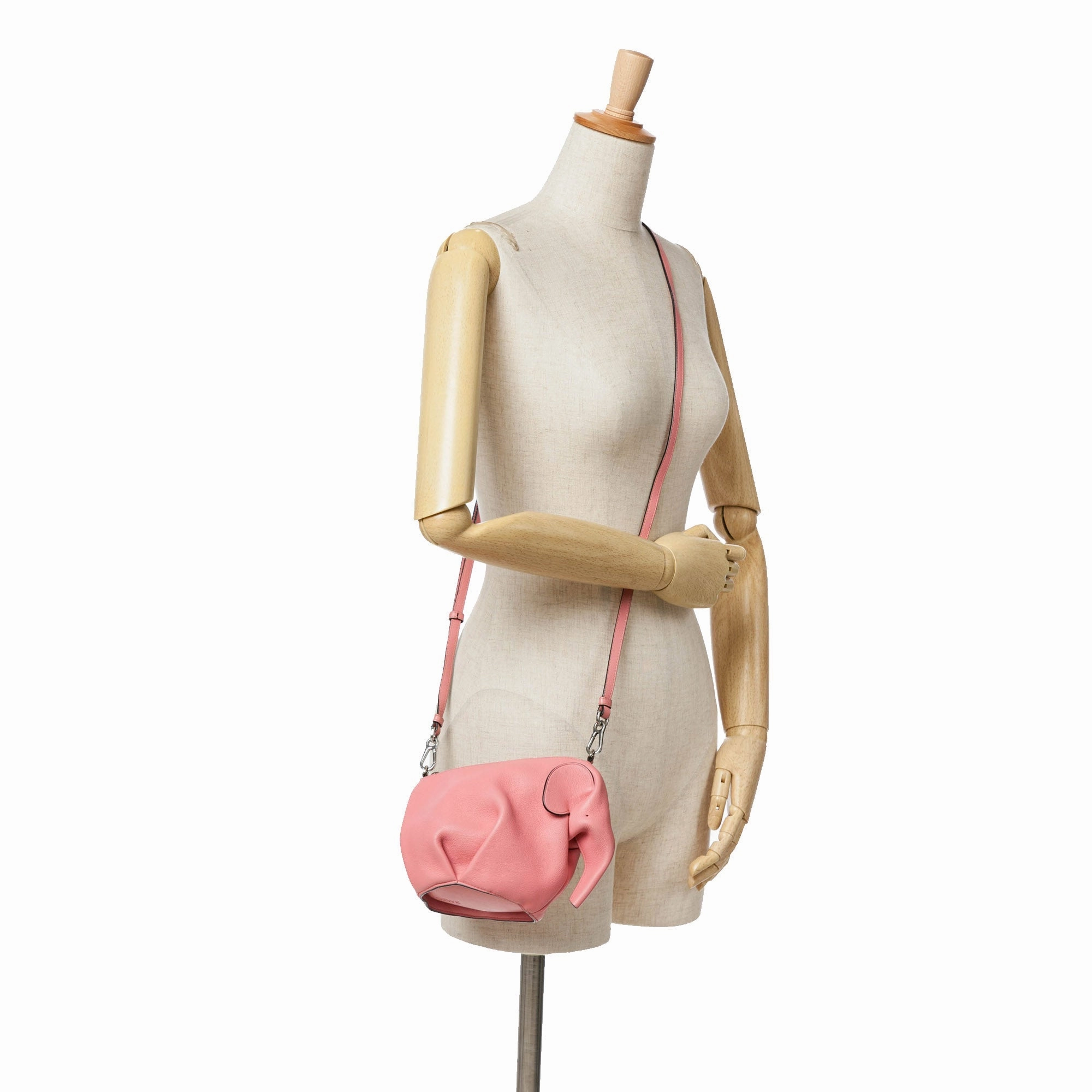 Mini Leather Elephant Crossbody