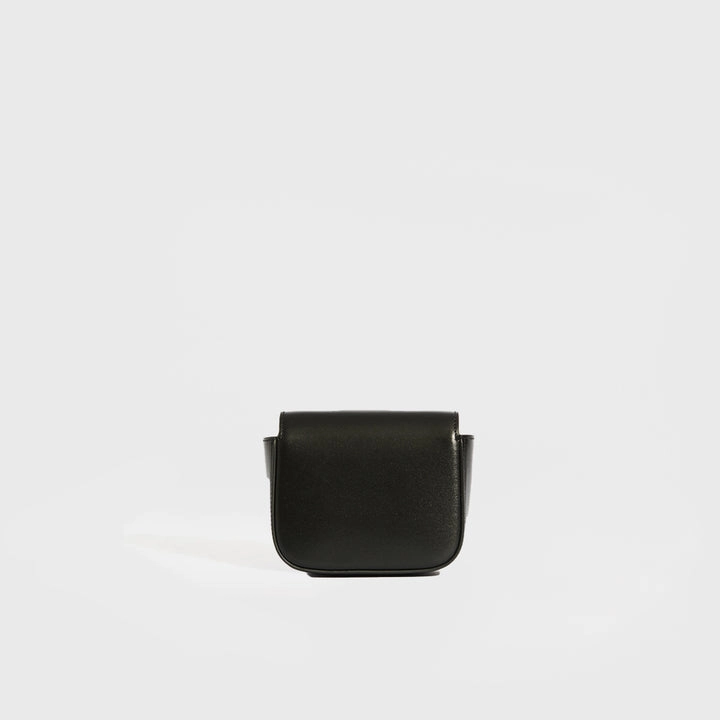Mini Triomphe Crossbody Bag in Black