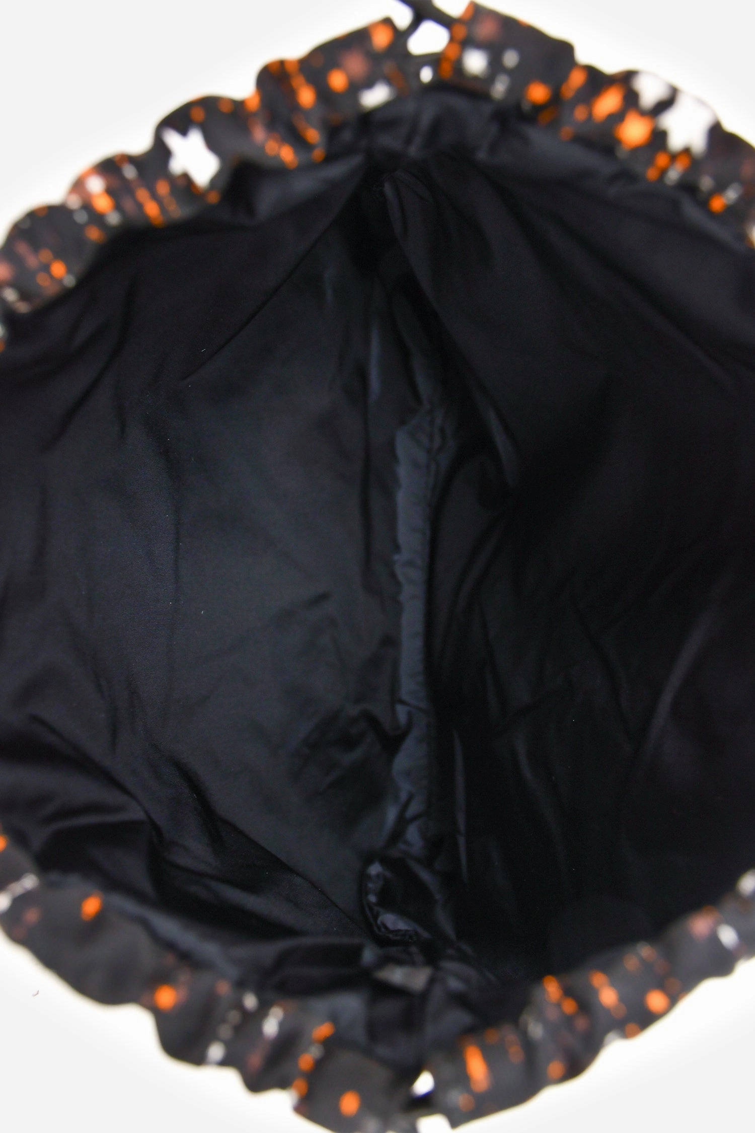 Miu Miu Black/Brown Star Printed Drawstring Pouch
