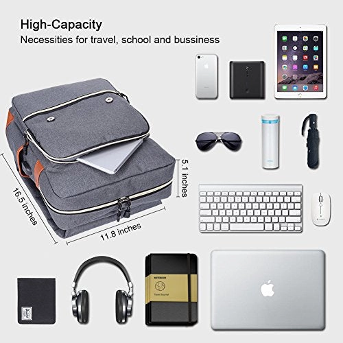 Modoker Vintage Laptop Backpack for Women Men,School College Backpack with USB Charging Port