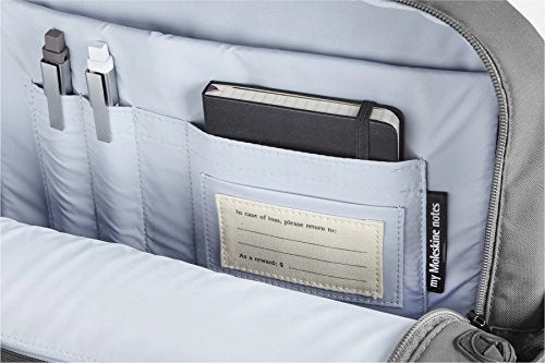 Moleskine ID Backpack, Slate Grey - for Work, School, Travel & Everyday Use, Space for Devices, Tablet, Laptop, Chargers, Notebook Planner or Organizer, Padded Adjustable Straps Secure Zipper