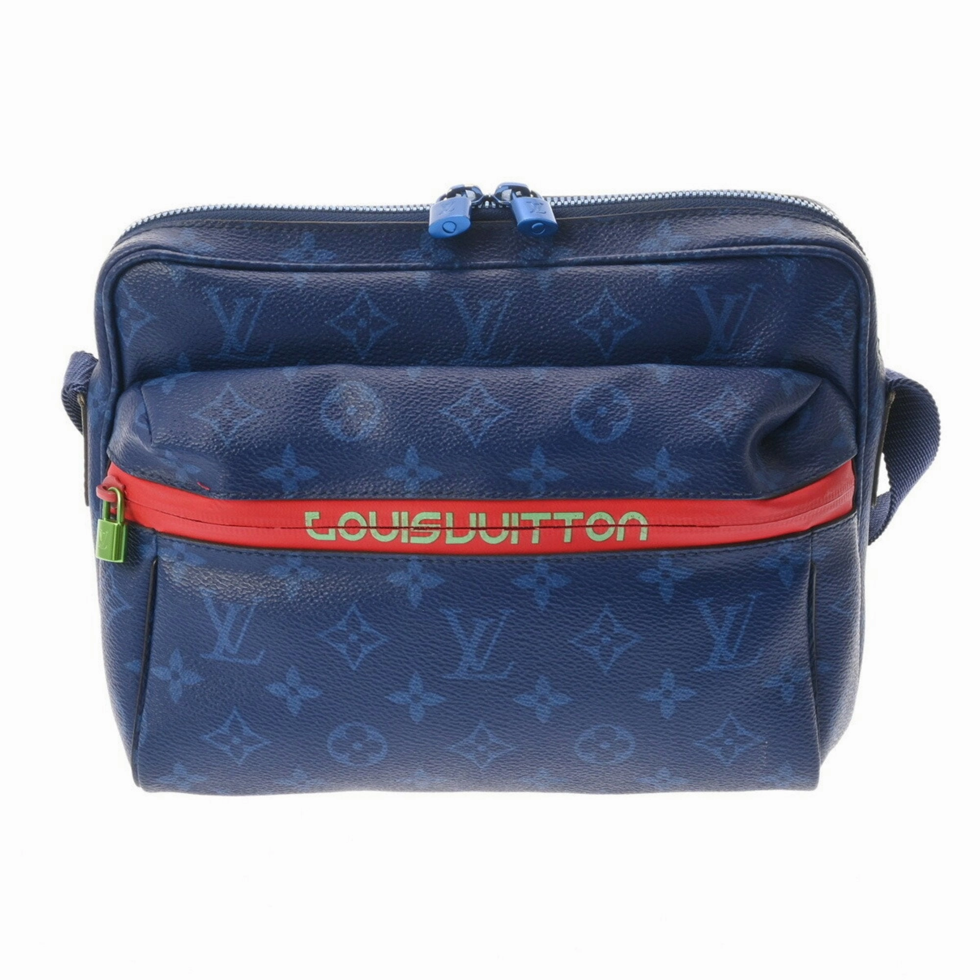 Monogram Denim Blue Crossbody Bag