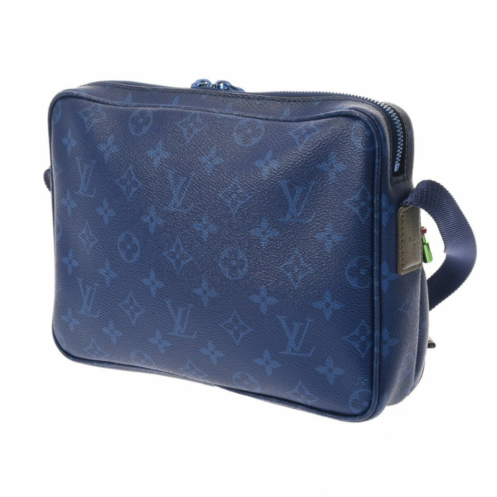 Monogram Denim Blue Crossbody Bag