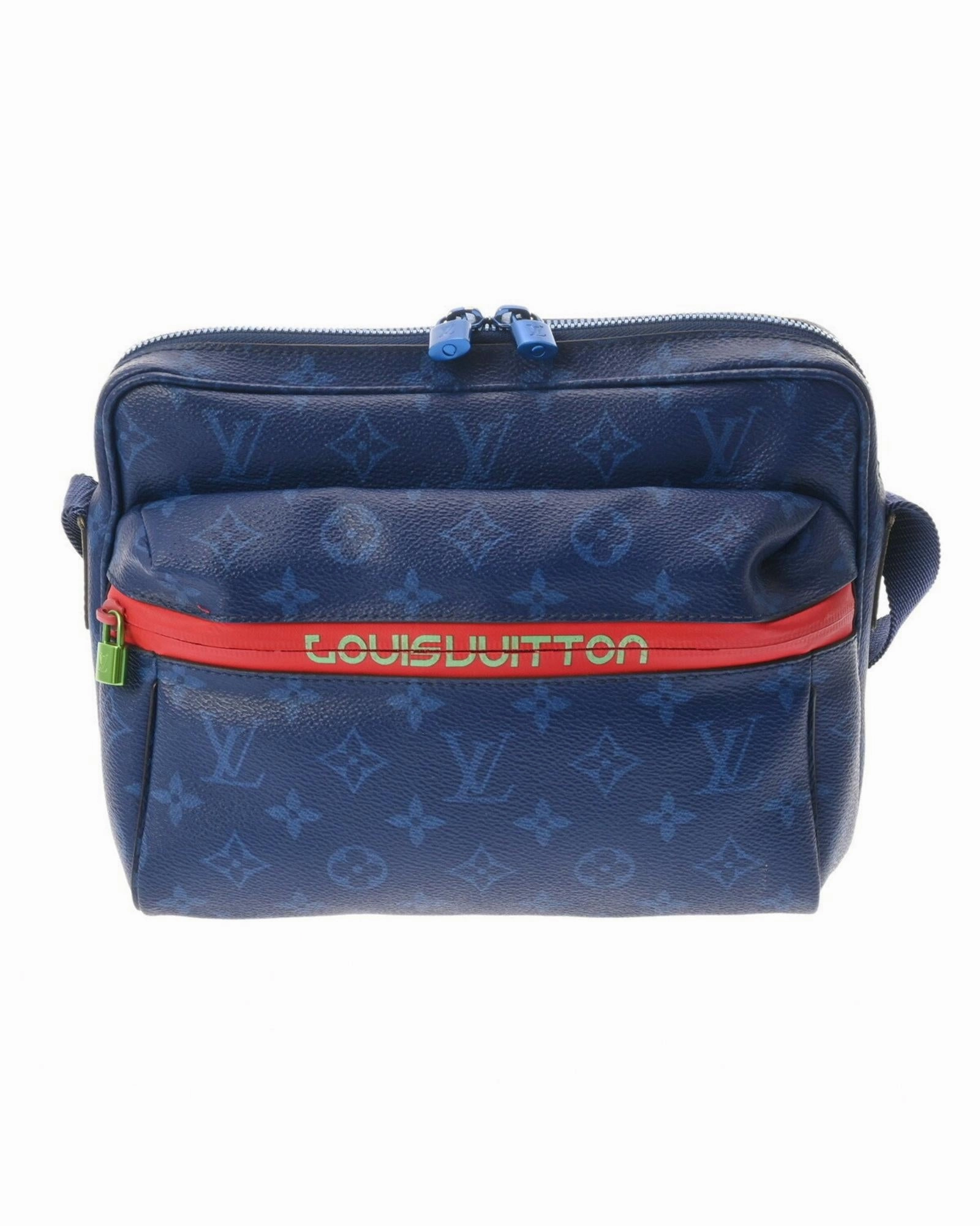 Monogram Denim Blue Crossbody Bag