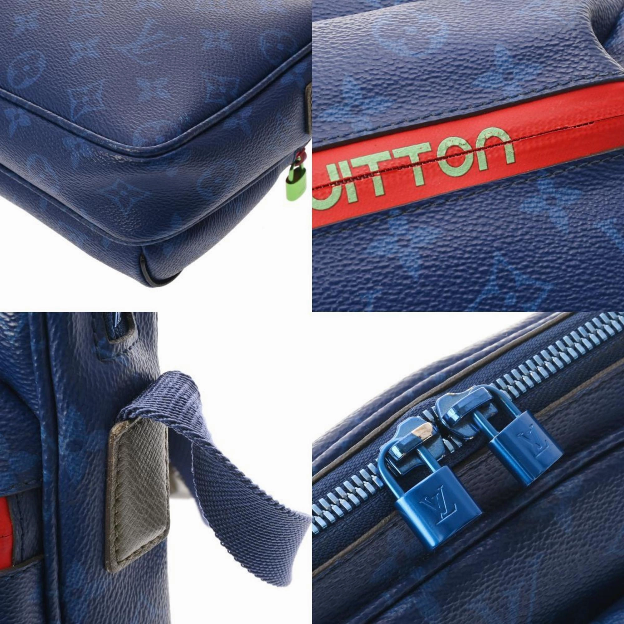 Monogram Denim Blue Crossbody Bag