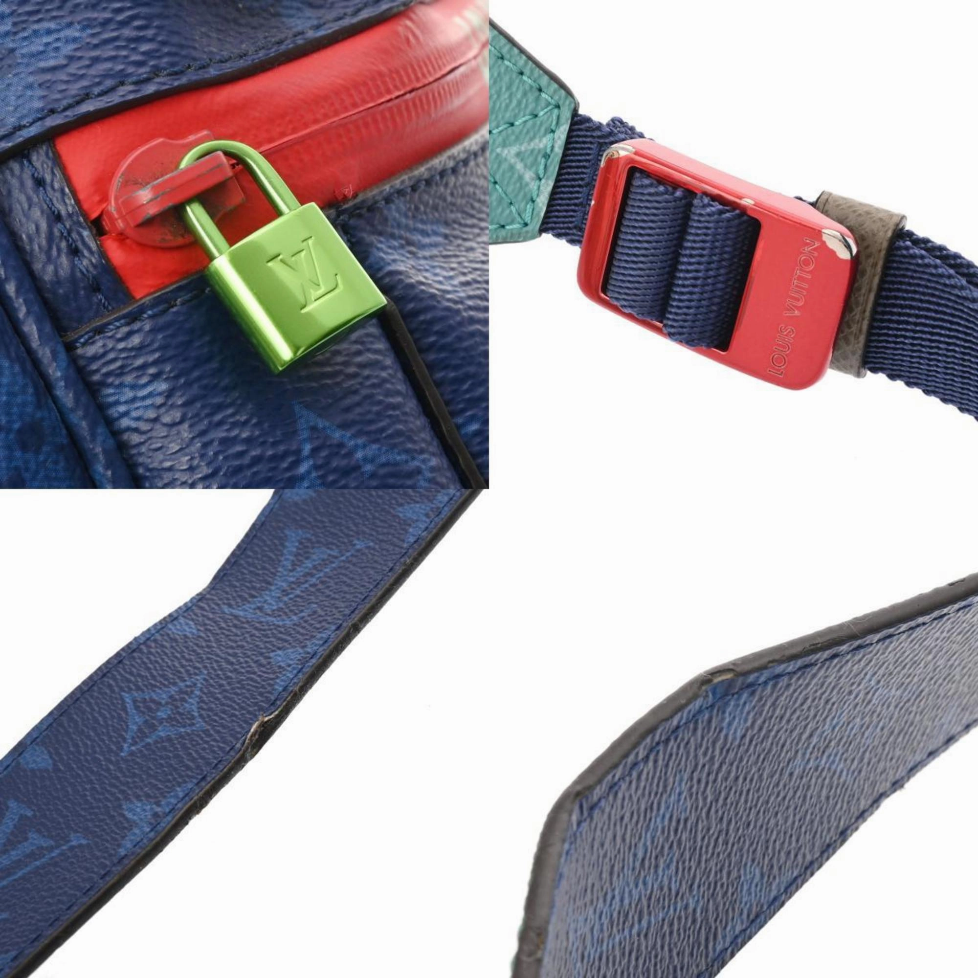 Monogram Denim Blue Crossbody Bag