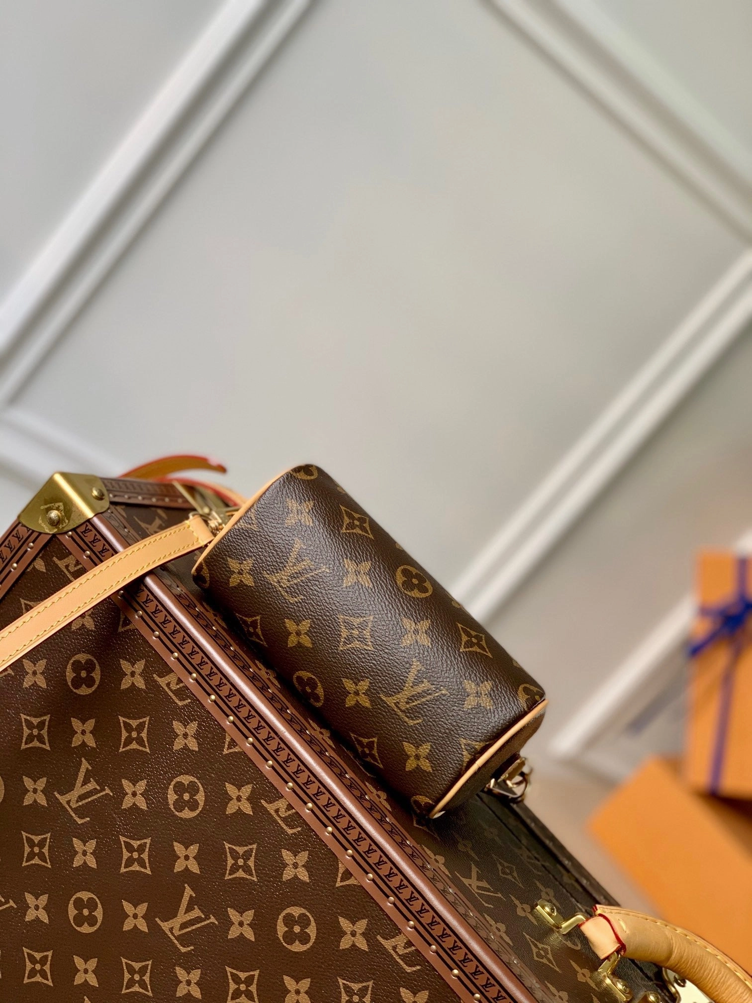 Monogram Nano Speedy Leather Crossbody Bag for Women