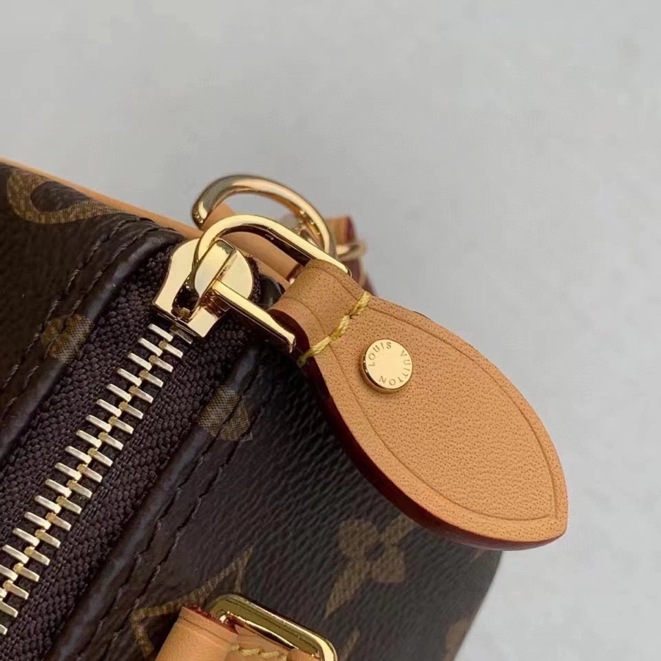 Monogram Nano Speedy Leather Crossbody Bag for Women