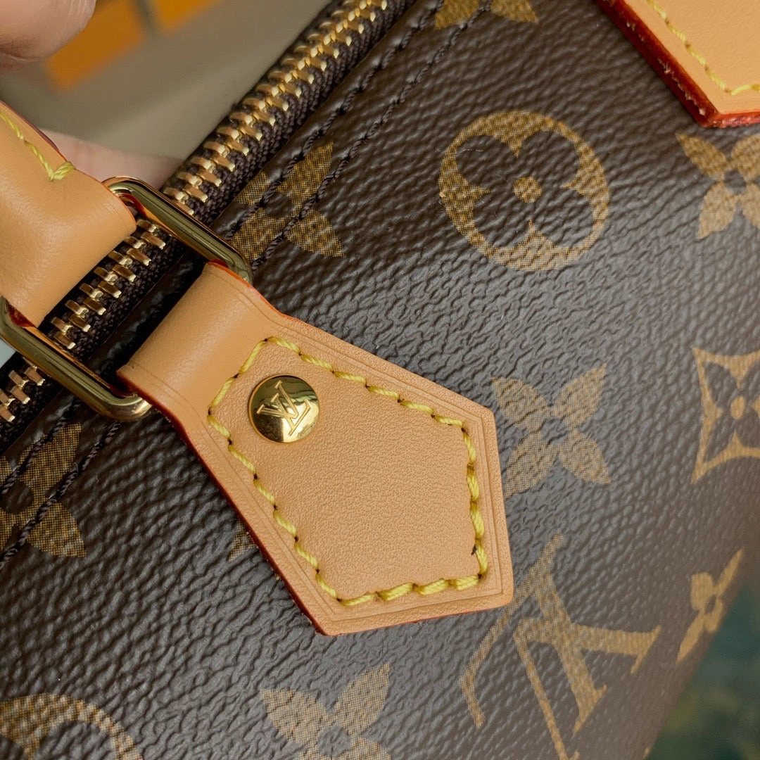 Monogram Nano Speedy Leather Crossbody Bag for Women