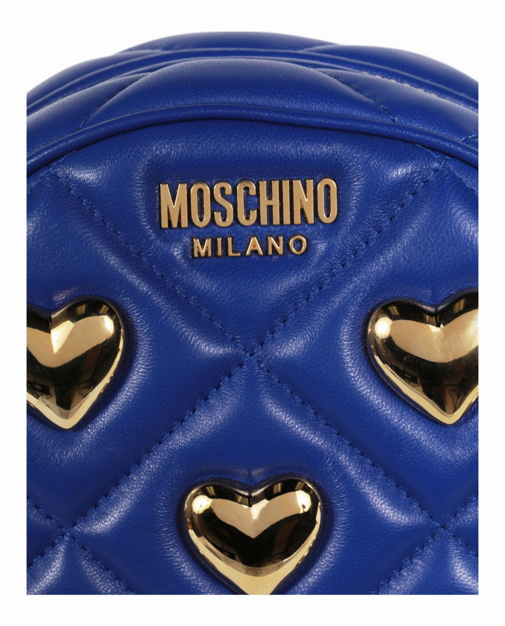 Moschino Heart Studs Quilted Crossbody Bag Womens 7508-8002-0296