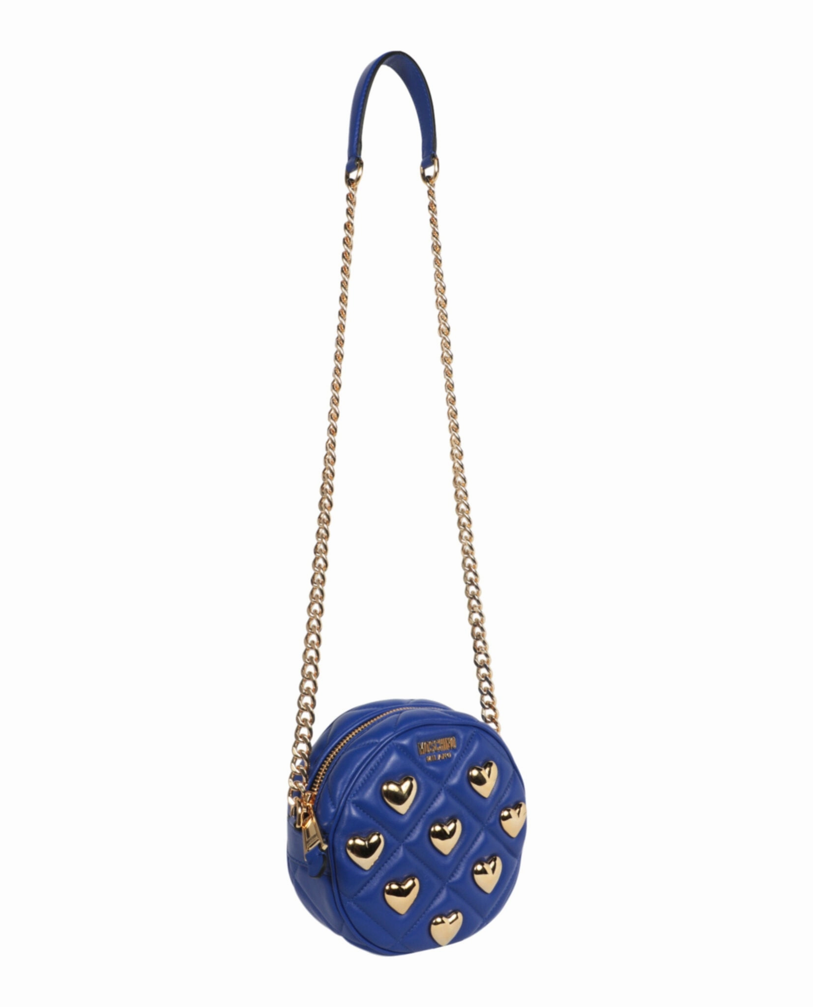 Moschino Heart Studs Quilted Crossbody Bag Womens 7508-8002-0296
