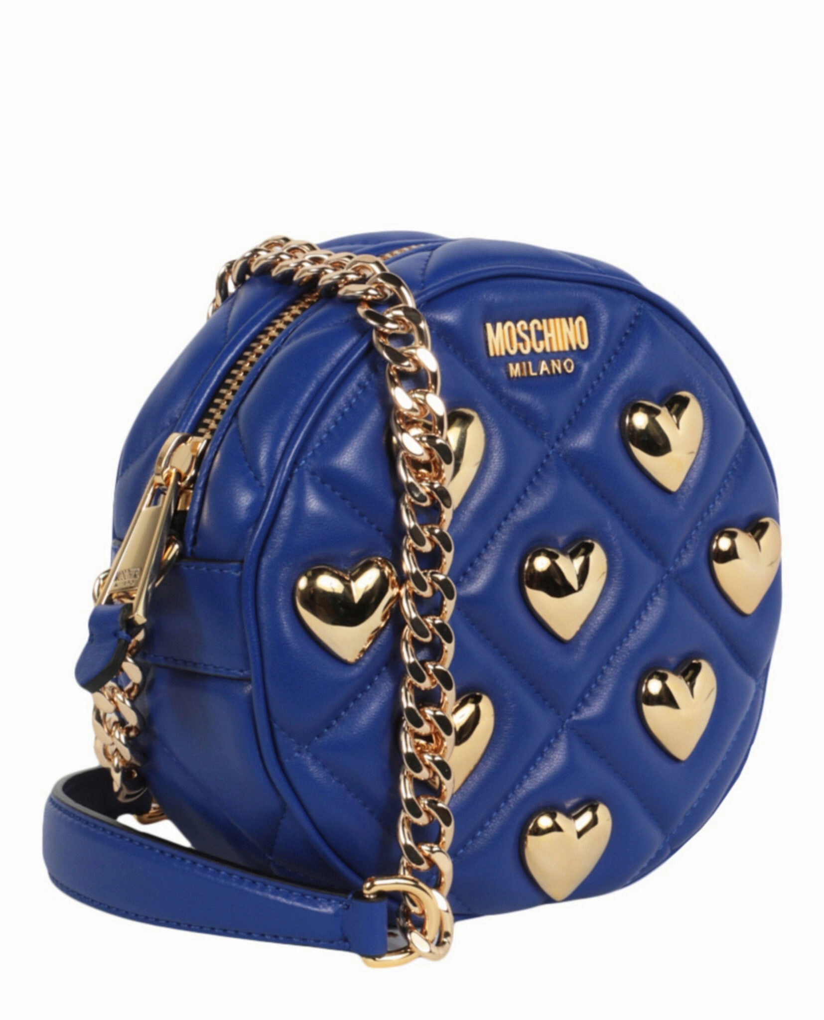 Moschino Heart Studs Quilted Crossbody Bag Womens 7508-8002-0296