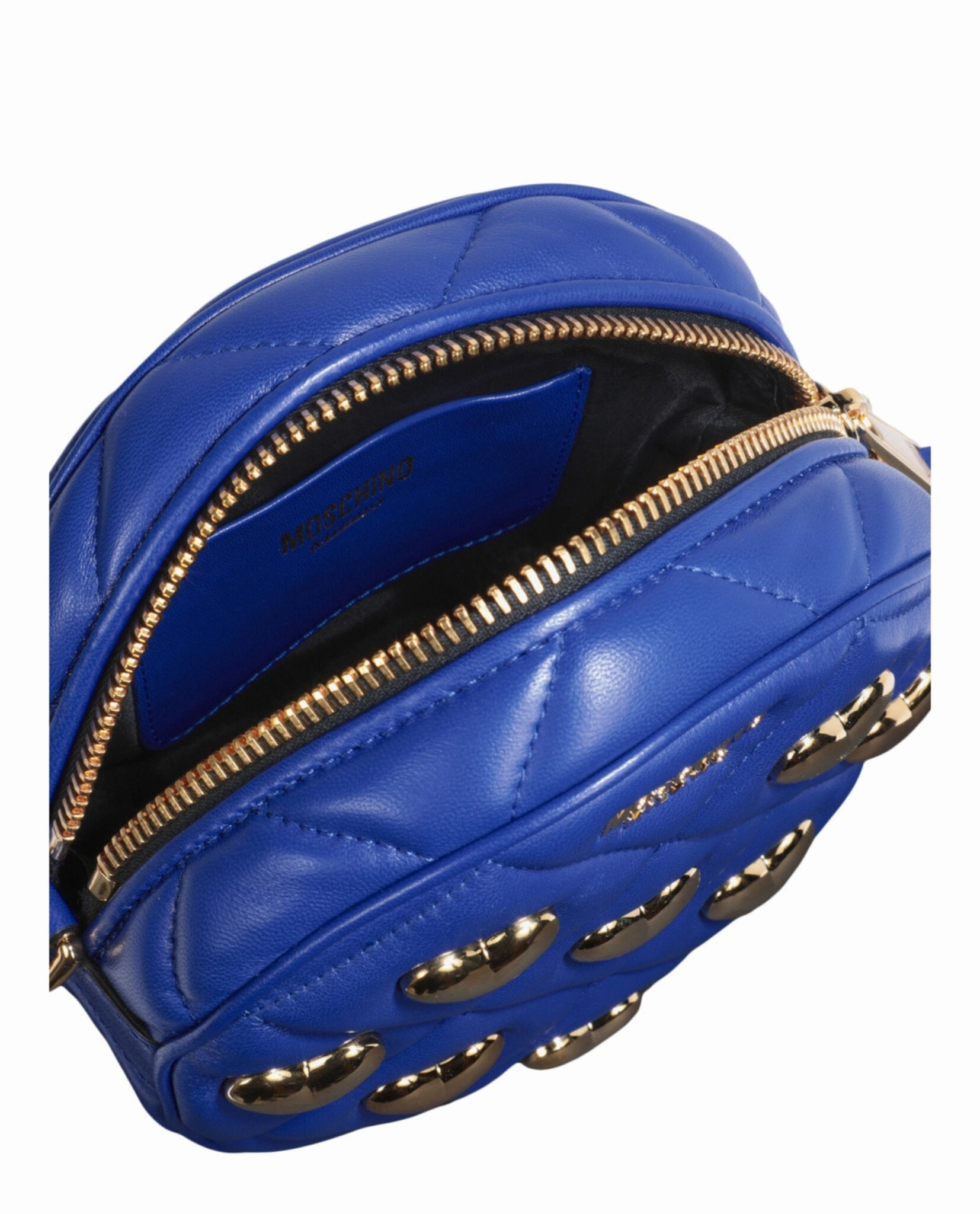 Moschino Heart Studs Quilted Crossbody Bag Womens 7508-8002-0296