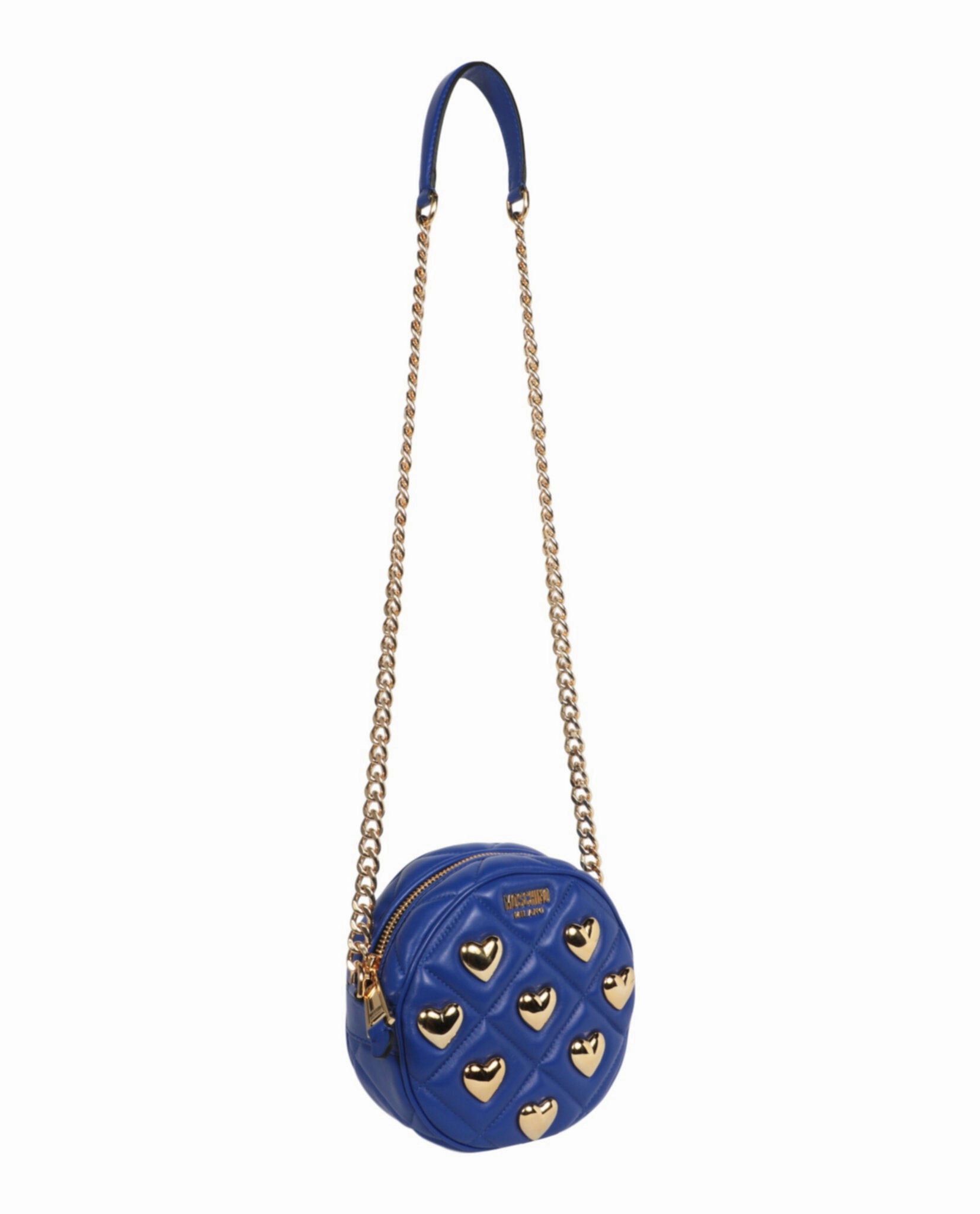 Moschino Heart Studs Quilted Crossbody Bag Womens 7508-8002-0296