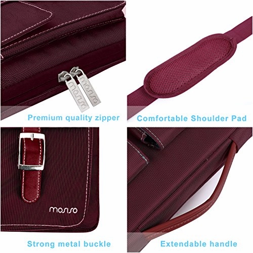 MOSISO 360 Protective Laptop Shoulder Bag Compatible 13-13.3 Inch MacBook Pro, MacBook Air with