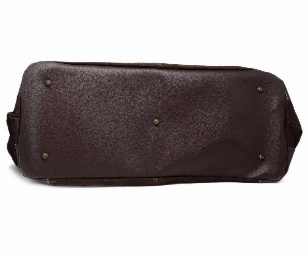 My Style Bags Milano Brown Suede Travel Bag