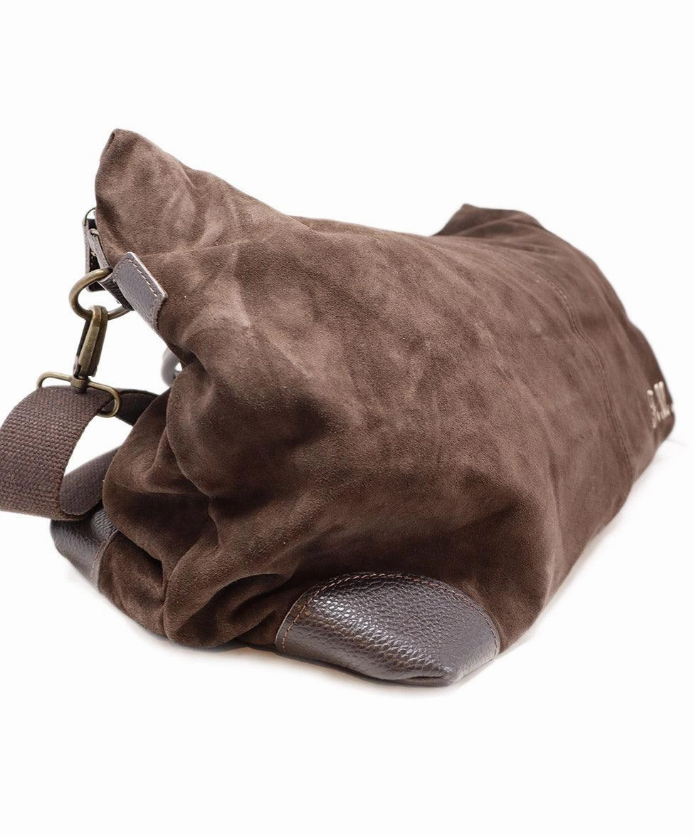 My Style Bags Milano Brown Suede Travel Bag