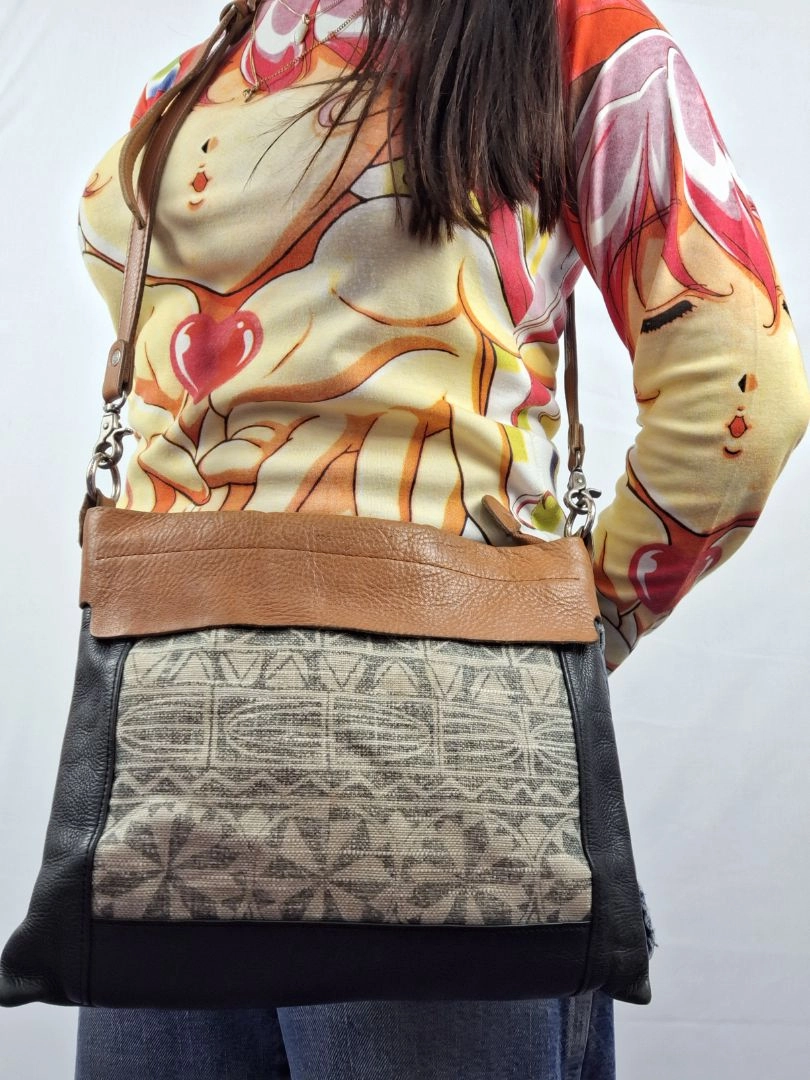 Nancybird Crossbody Contrast Leather Bag