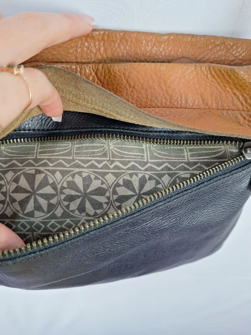 Nancybird Crossbody Contrast Leather Bag