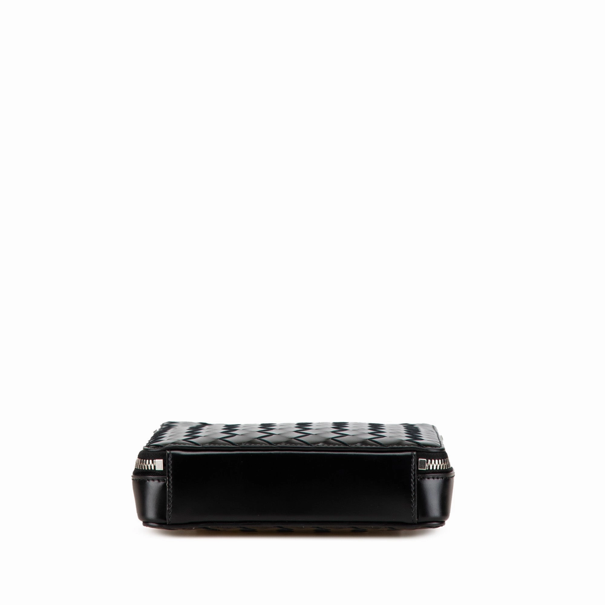 Nappa Intrecciato Zip Around Crossbody