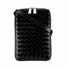 Nappa Intrecciato Zip Around Crossbody