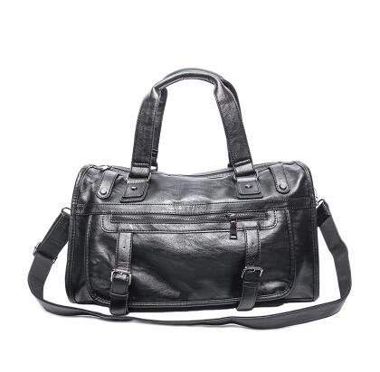 New Fashion Retro Genuine Leather Male Shoulder Bag Carry On Luggage Bags Casual Portable