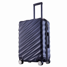 New Fashion Zipper Abs Pc Case Rolling Luggage Spinner Suitcases Wheel 20 Inch Business Carry On