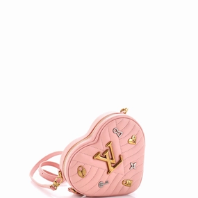 New Wave Heart Crossbody Bag Limited Edition Love Lock Quilted Leather
