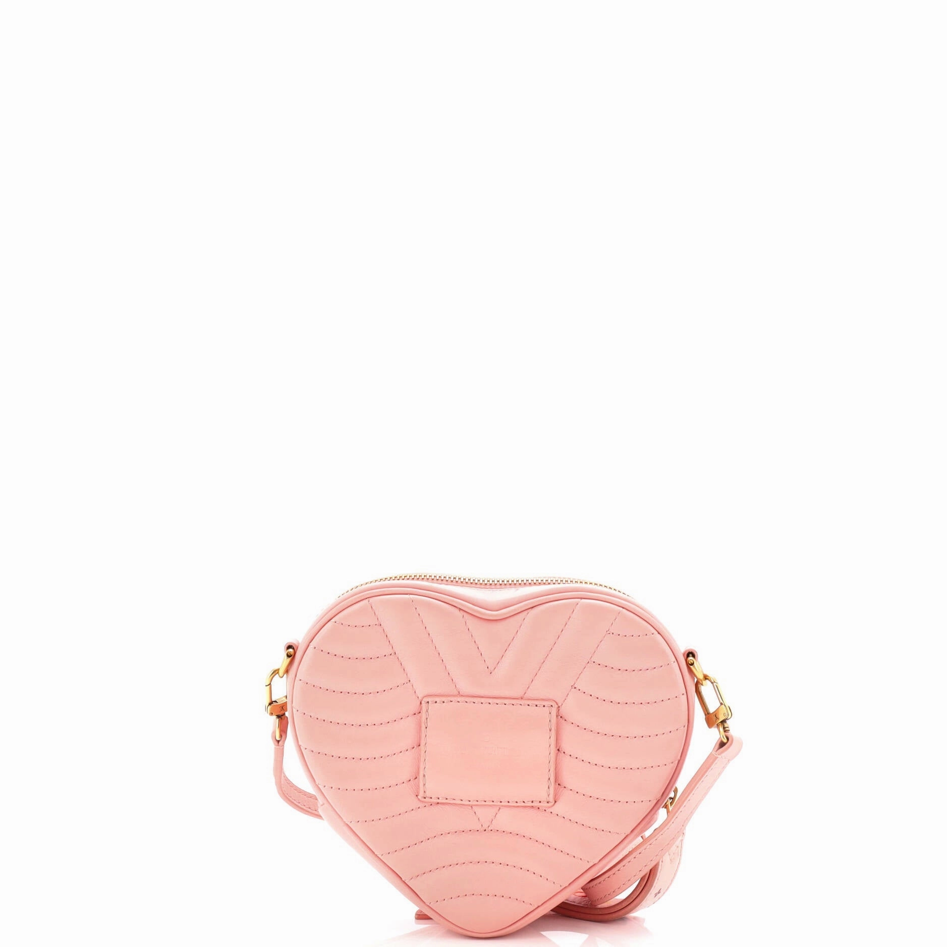 New Wave Heart Crossbody Bag Quilted Leather