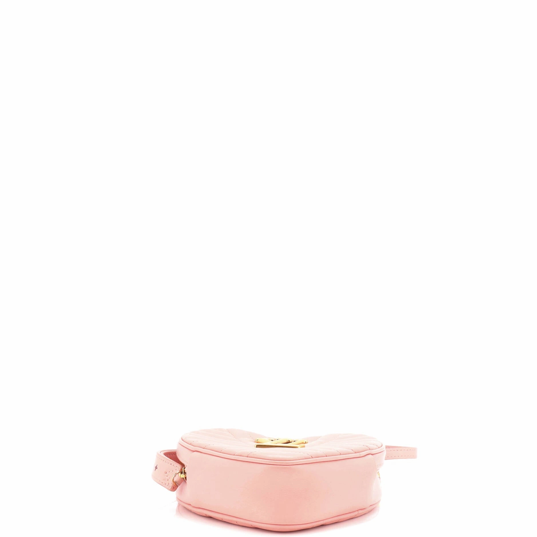 New Wave Heart Crossbody Bag Quilted Leather