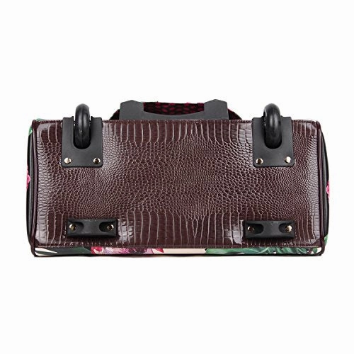 Nicole Lee Women's Exclusive Print Rolling Business Tote, Laptop Compartment Travel, Gypsy Girl, One Size