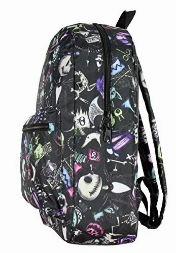 Nightmare Before Christmas Jack Skellington Color Sketch Toss School Laptop Backpack
