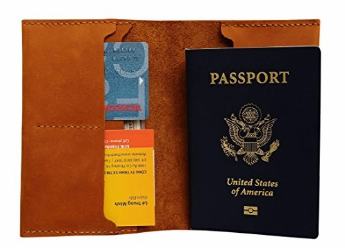 Odin Triple Horn Handmade Genuine Leather Passport Holder Case Hlt_01