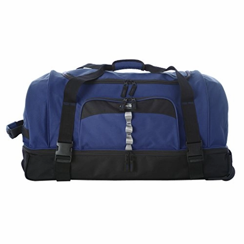 Olympia 30" Drop Bottom Rolling Duffel, Navy
