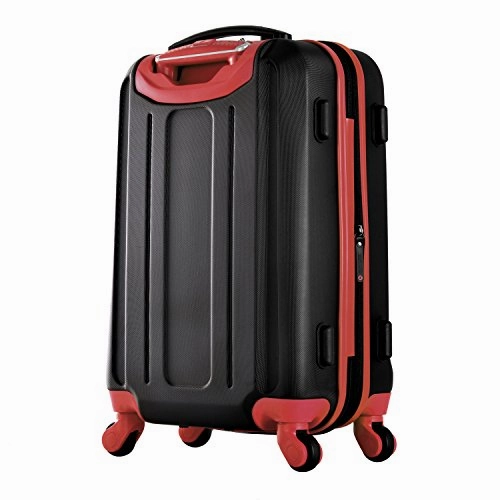 Olympia Apache Ii 21" Carry-on Spinner, BLACK RED